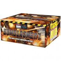 FC100MK-2 BOMBARDMENT Феєрверк на 100 постр., Калібр 20-25-30 мм, віяло FC100MK-2 BOMBARDMENT Феєрверк на 100 постр., Калібр 20-25-30 мм, віяло