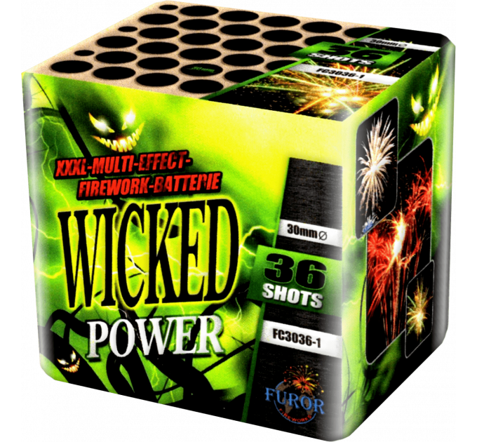 Феєрверк FC3036-1 Wicked Power - купити салютну установку від ТМ Ігенція Свято
