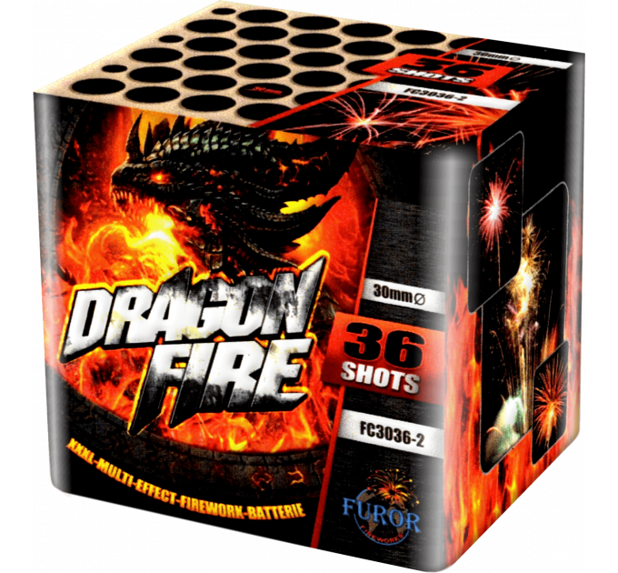 Феєрверк FC3036-2 Dragon Fire - купити салютну установку від ТМ Ігенція Свято