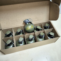 П-67-М NATO Набір учбових гранат 10 шт, з активною чекою, наповнювач Крейда, Страйкбольна граната П-67-М NATO, Pyrosoft П-67-М NATO Набір учбових гранат 10 шт, з активною чекою, наповнювач Крейда, Страйкбольна граната П-67-М NATO, Pyrosoft