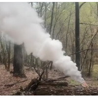 Набір димових шашок ДШк-S-12 кільце 12 шт, білий насичений дим, 40 сек для військових навчань