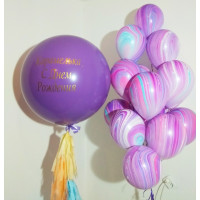 Фонтан из гелиевых шаров "Карамелька" арт. 1101-1111