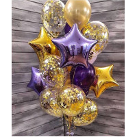 Фонтан из гелиевых шаров "Мерцание" арт.1111-1115