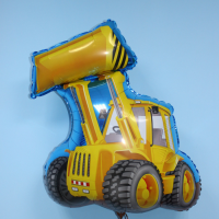 Екскаватор фольгована фігура з гелієм розміром размер 81х86 см