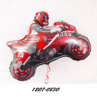 Мотоцикліст! Фольгована фігура з гелієм розміром 78х105 см