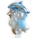Дельфин - Фольгированный шар с гелием, размер 56х95 см (1207-0455)(0455)