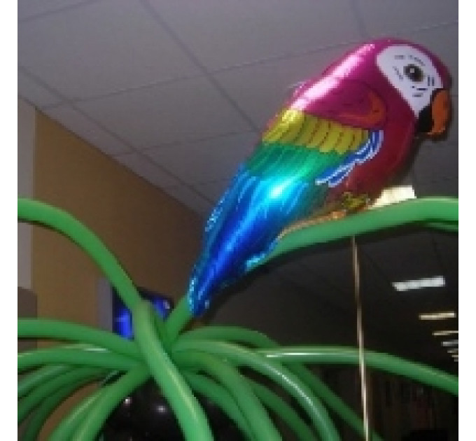 Попугай - Фольгированный шар с гелием, размер 89х43 см (1207-0381)