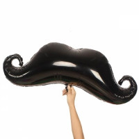 Вуса, фольгована фігура з гелієм розміром 88х30 см