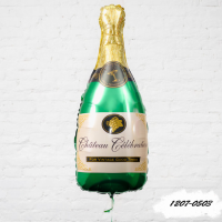 Пляшка шампанського фольгована фігура з гелієм розміром 35х91 см