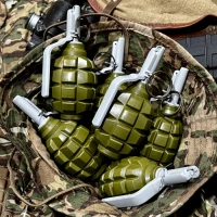 Граната учбова Ф-1, Піро-Ф1м з активною чекою, клас петарди Корсар 6, наповнювач Крейда, Страйкбольна граната Ф-1, Pyrosoft